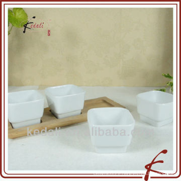 Plat de porcelaine aux tapas avec bambou